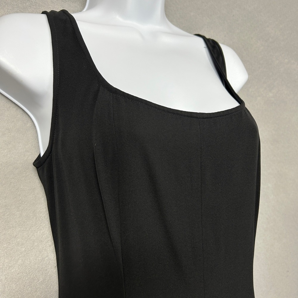 DD Collection Doncaster Womens 6 Dress Black Silk Blend 90s Y2K Midi LBD